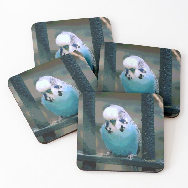 Item preview, Sleeping Chubby Blue Budgie designed and sold by KingdomWildlife.
