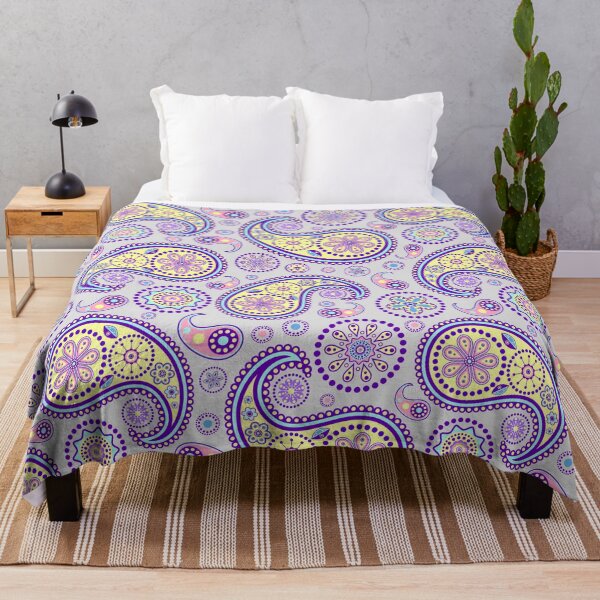 Item preview, Paisley Pattern Yellow and Purple designed and sold by mwagie.