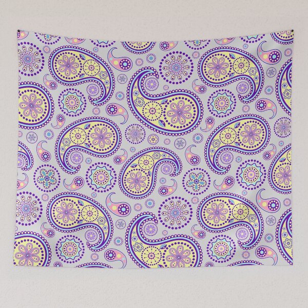 Item preview, Paisley Pattern Yellow and Purple designed and sold by mwagie.