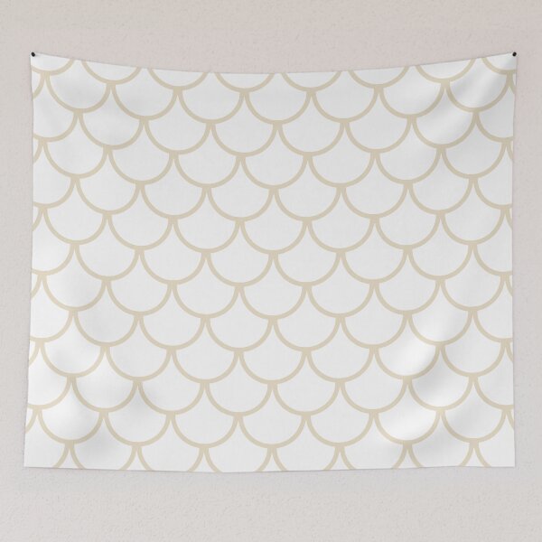Item preview, Light Beige Fish Scales Pattern designed and sold by Jared Davies.