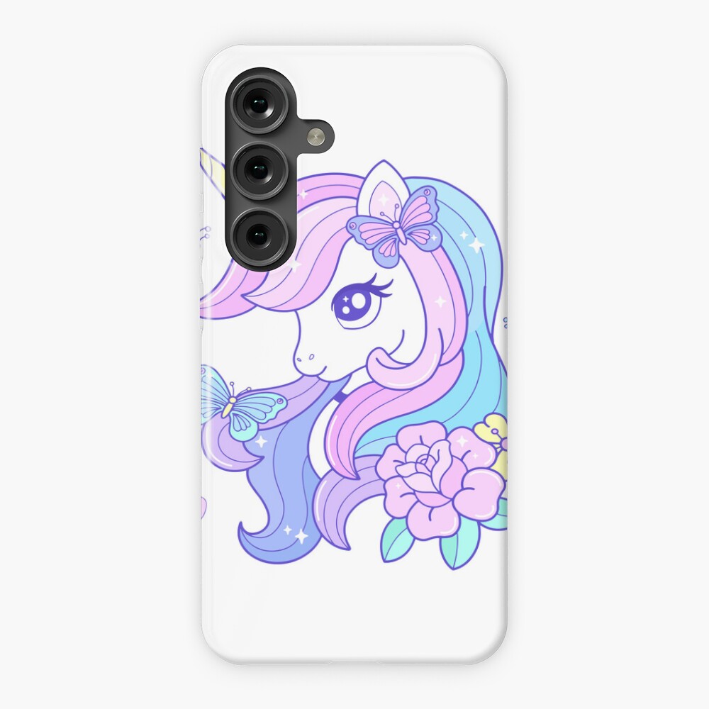 Beautiful Unicorn Butterfly & Flowers Phone Cases design by HackerLooks
