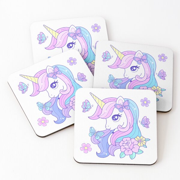 Item preview, Beautiful unicorn butterfly and flowers illustration designed and sold by HackerLooks.