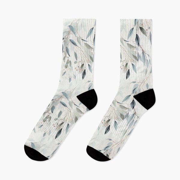 Item preview, Eucalyptus Watercolour Leaves and Gumnuts designed and sold by Eden Digital Creative.