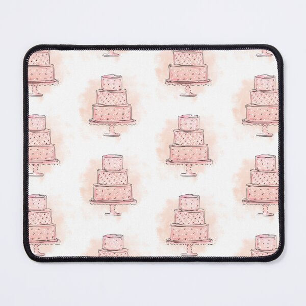 Item preview, Peach Color Watercolor Draft Style Cake Logo Design designed and sold by Angela Cini.