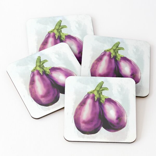 Item preview, Watercolor Purple Eggplant  designed and sold by Pretty-Bird.