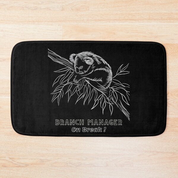 Item preview, "Line Art Levity: 'BRANCH MANAGER On Break' koala Tee designed and sold by Moisky Patterns.