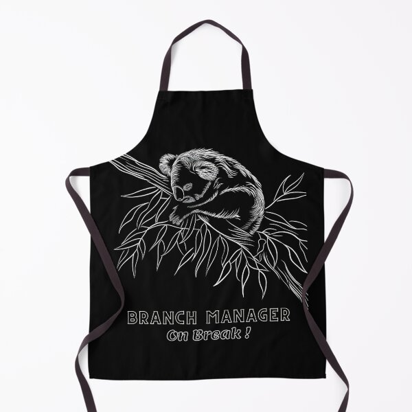 Item preview, "Line Art Levity: 'BRANCH MANAGER On Break' koala Tee designed and sold by Moisky Patterns.