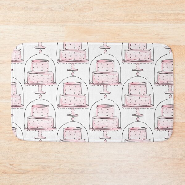 Item preview, Cute Pink Watercolor Draft Style Cake Logo Design for Bakery designed and sold by Angela Cini.