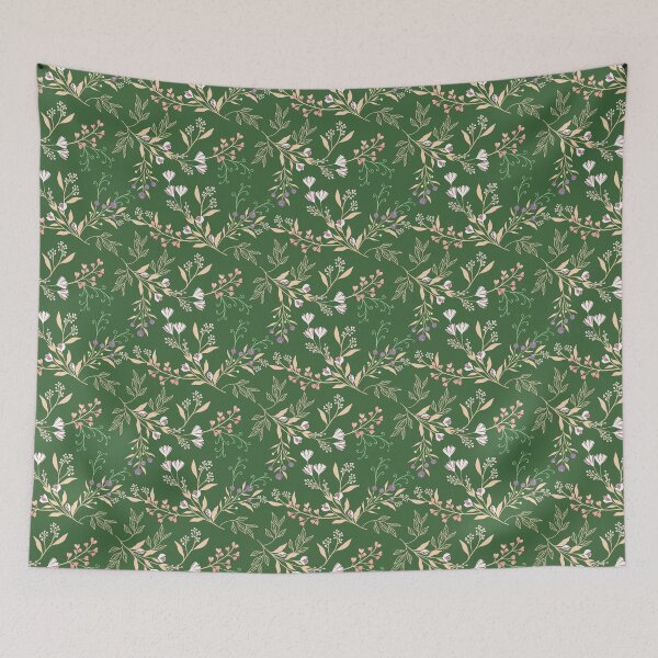 Item preview, Wildflower Wonder - Green designed and sold by JaselviiStudio.