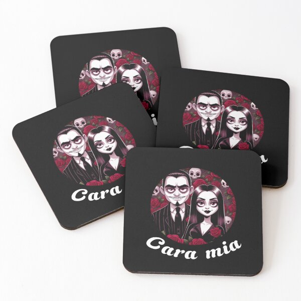 Item preview, Morticia and Gomez, Cara mia, The Addams Family designed and sold by fangtasticprint.