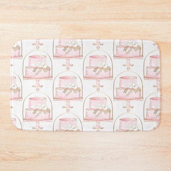 Item preview, Cute Pink Watercolor Draft Style Cake Logo Design for Bakery designed and sold by Angela Cini.