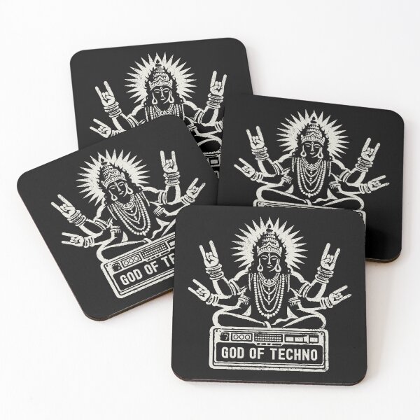 Item preview, God of Techno - Techno Music DJ Techno Life designed and sold by Urban-Alien.