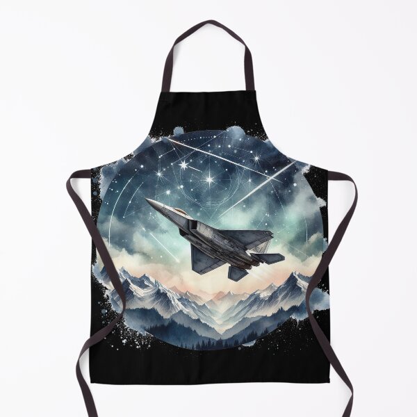 Item preview, Patriotic Starry Skies - Fighter Jet Mountains designed and sold by MnDShirts.