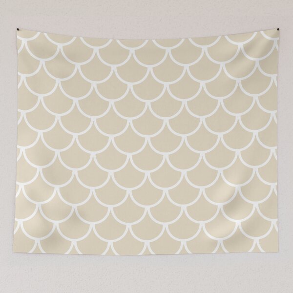 Item preview, Light Beige Fish Scales Pattern designed and sold by Jared Davies.