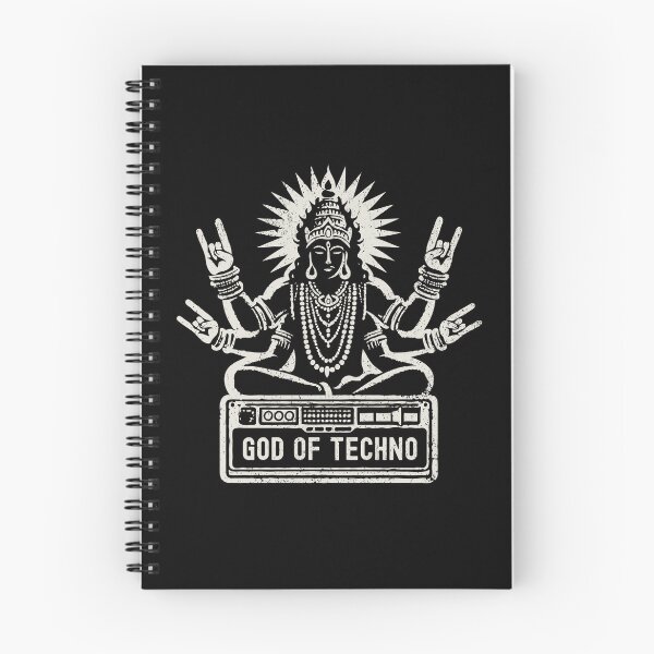 Item preview, God of Techno - Techno Music DJ Techno Life designed and sold by Urban-Alien.
