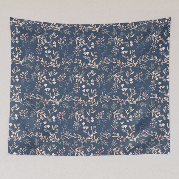 Item preview, Wildflower Wonder - Blue designed and sold by JaselviiStudio.