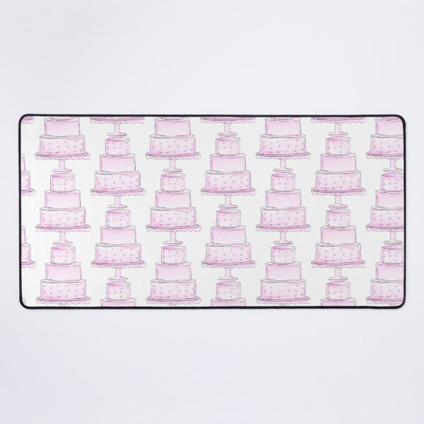 Item preview, Cute Pink Watercolor Draft Style Cake Logo Design for Bakery designed and sold by Angela Cini.