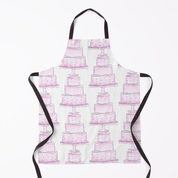 Item preview, Cute Pink Watercolor Draft Style Cake Logo Design for Bakery designed and sold by Angela Cini.