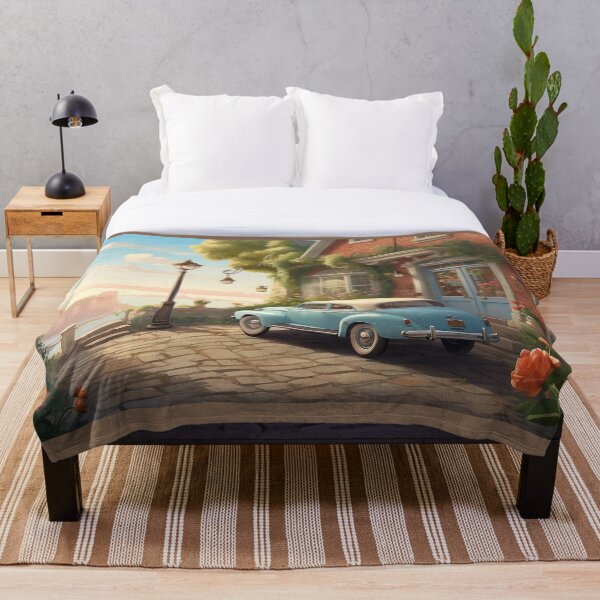 Item preview, Vintage Blue Car designed and sold by GWEverything.