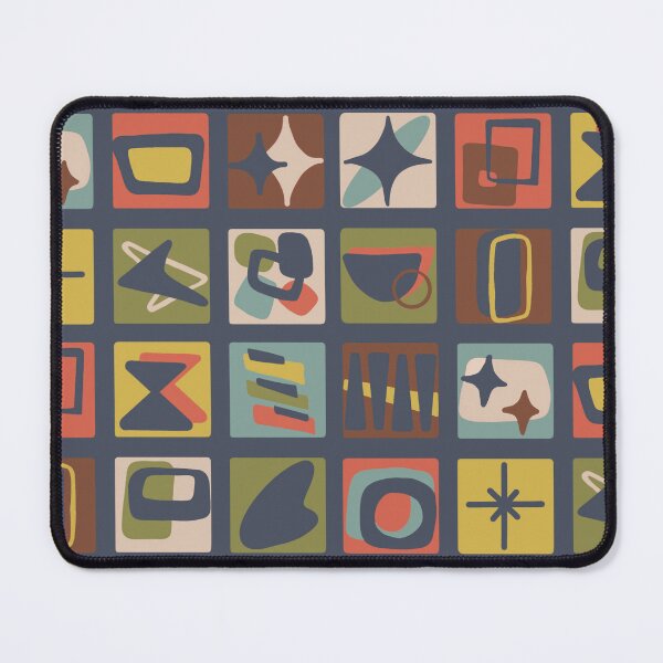 Item preview, Mid Century Modern Patches in Muted Jewel Tones designed and sold by Unhinged Heather.