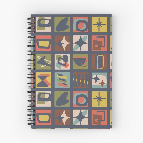 Item preview, Mid Century Modern Patches in Muted Jewel Tones designed and sold by Unhinged Heather.