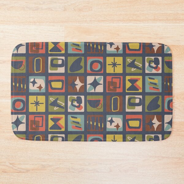Item preview, Mid Century Modern Patches in Muted Jewel Tones designed and sold by Unhinged Heather.