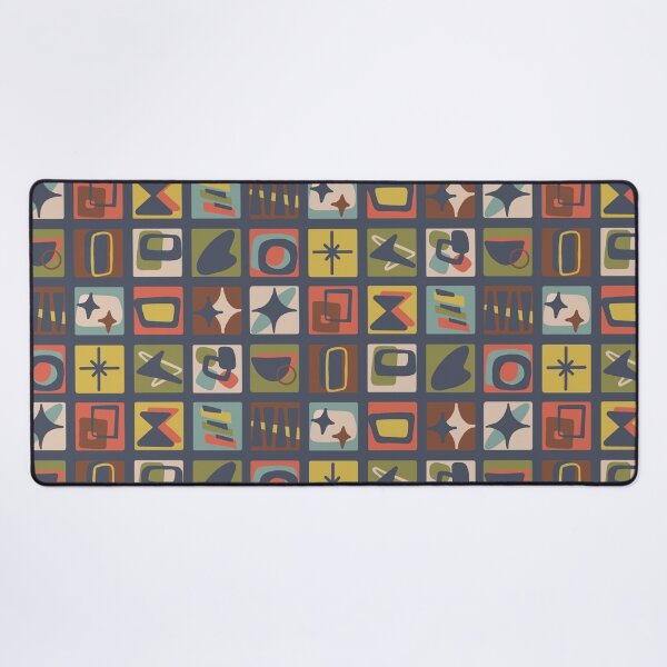 Item preview, Mid Century Modern Patches in Muted Jewel Tones designed and sold by Unhinged Heather.