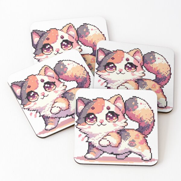 Item preview, The Cutest Kitty Pixel Art designed and sold by fabinthelab.