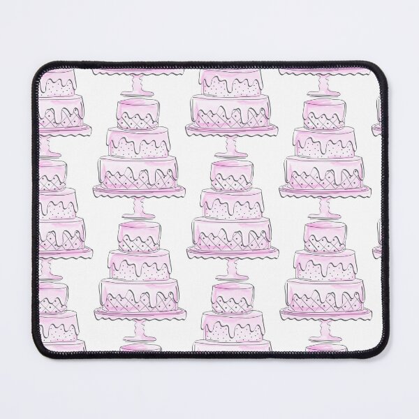 Item preview, Cute Pink Watercolor Draft Style Cake Logo Design for Bakery designed and sold by Angela Cini.
