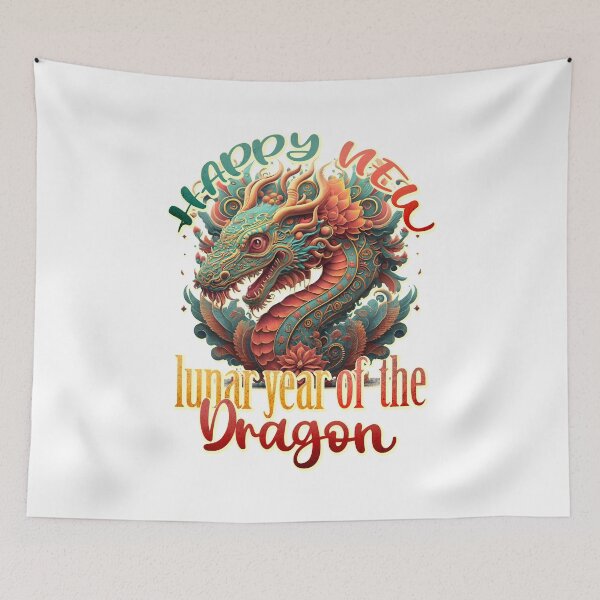 Item preview, Happy lunar new year of the dragon! designed and sold by Grygiel23.