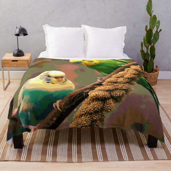Item preview, Two Parakeets designed and sold by KingdomWildlife.