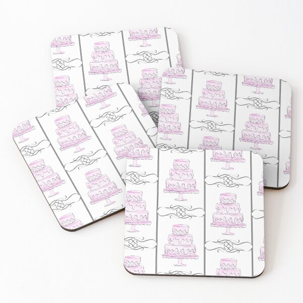 Item preview, Cute Pink Watercolor Draft Style Cake Logo Design for Bakery designed and sold by Angela Cini.