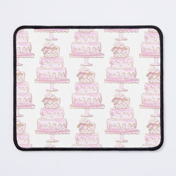 Item preview, Cute Pink Watercolor Draft Style Cake Logo Design for Bakery designed and sold by Angela Cini.