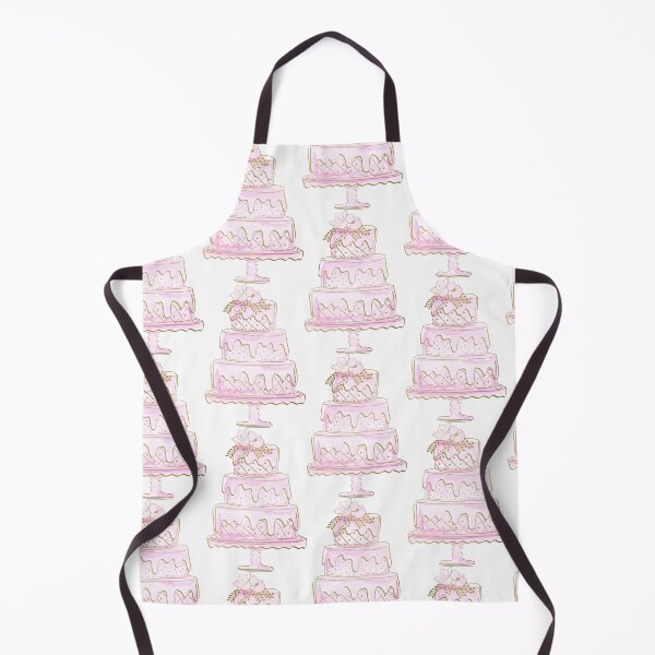 Item preview, Cute Pink Watercolor Draft Style Cake Logo Design for Bakery designed and sold by Angela Cini.