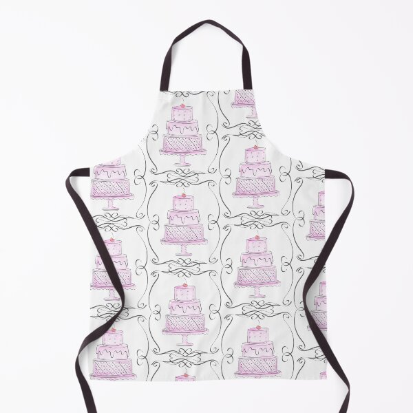 Item preview, Cute Pink Watercolor Draft Style Cake Logo Design for Bakery designed and sold by Angela Cini.