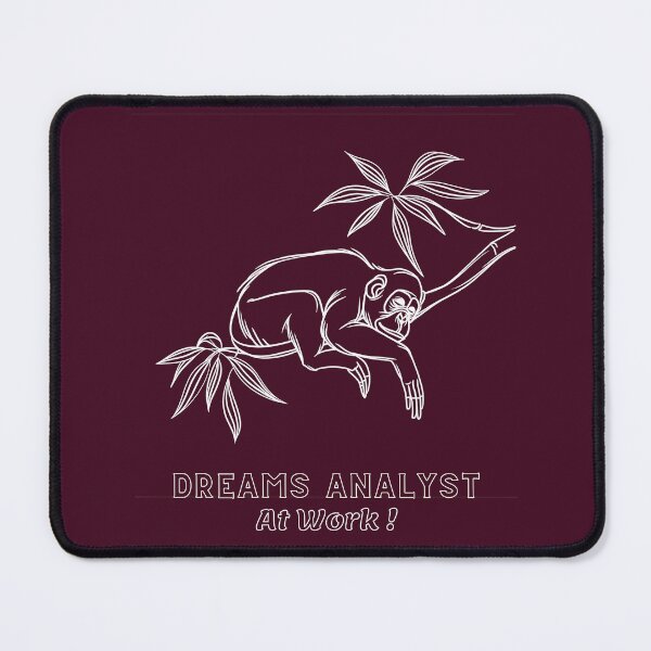 Item preview, Line Art Visionary: 'DREAMS ANALYST At Work' Monkey Tee designed and sold by Moisky Patterns.