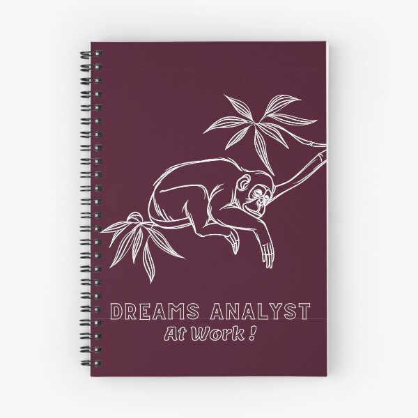 Item preview, Line Art Visionary: 'DREAMS ANALYST At Work' Monkey Tee designed and sold by Moisky Patterns.