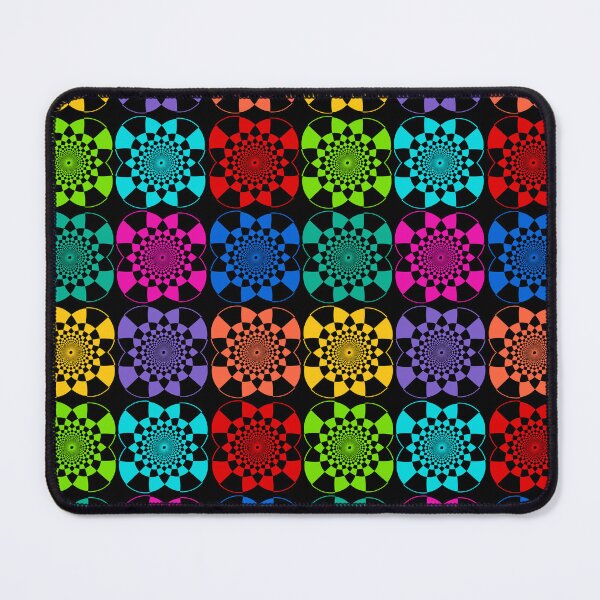 Item preview, Neon Glow Modern Geometric Seamless Pattern on Black designed and sold by Sharon Schwalbe.
