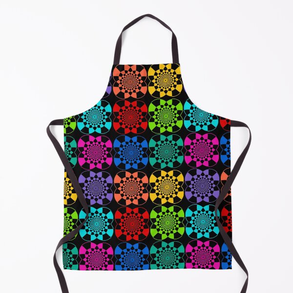 Item preview, Neon Glow Modern Geometric Seamless Pattern on Black designed and sold by Sharon Schwalbe.