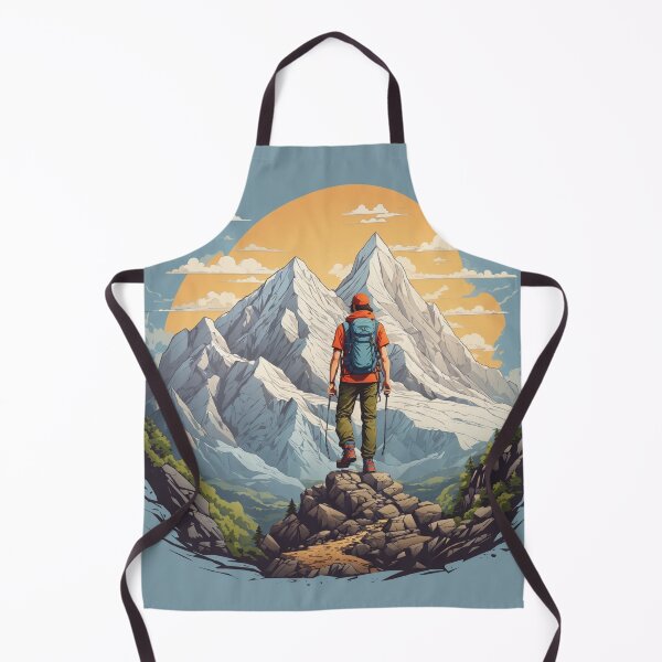 Item preview, Mountain Explorer: Hiker Adventure Vector Art T-Shirt Design designed and sold by RedArtG09.