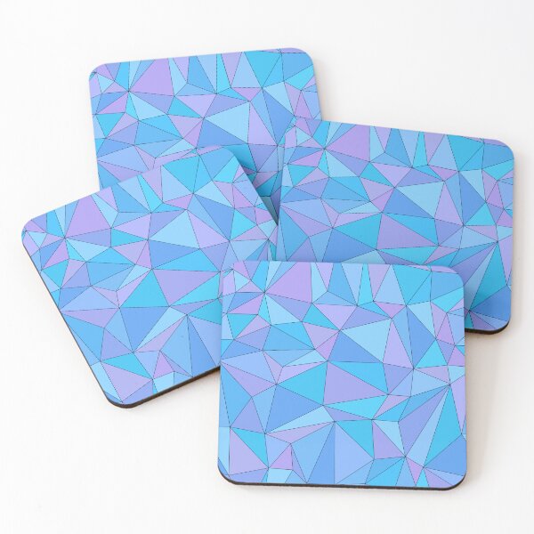 Item preview, 3D Mosaic Triangles Blue Purple designed and sold by WeArePear.