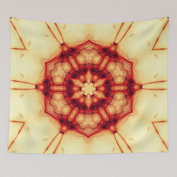 Item preview, Red Hex Mandala designed and sold by Richards-Art.