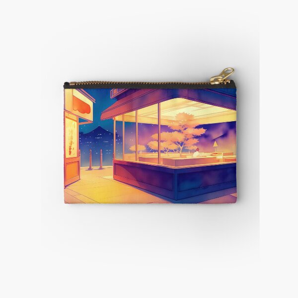 Item preview, Evening cityscape, warm lights, serene atmosphere, empty streets. designed and sold by ArtComixHaven.
