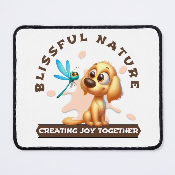Item preview, Blissful Nature Encounter: Dog and Dragonfly Harmony designed and sold by Hungry-Murphy.