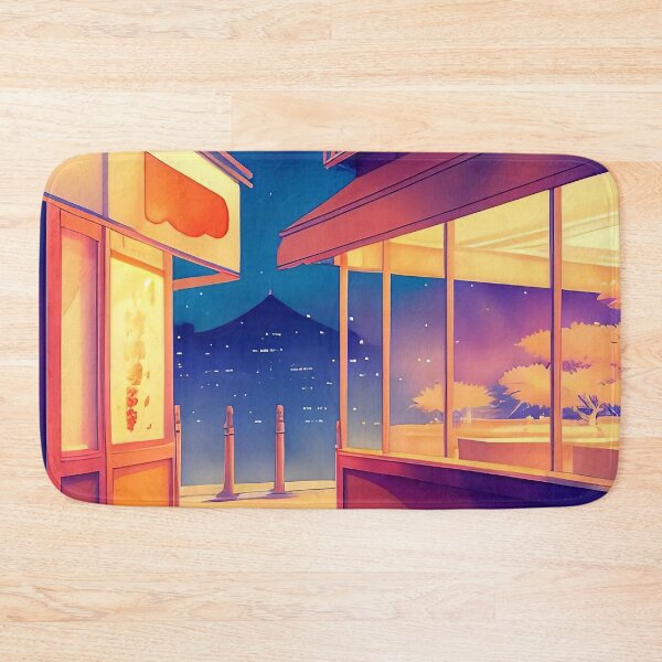 Item preview, Evening cityscape, warm lights, serene atmosphere, empty streets. designed and sold by ArtComixHaven.
