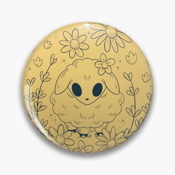 Item preview, Cute Lamb in Flowers | Imbolc Sheep Black Line Art designed and sold by Karli Mogen.