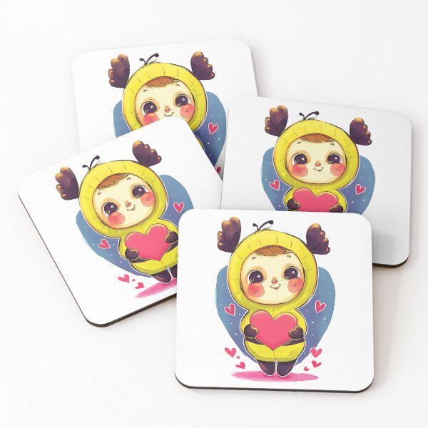 Item preview, Lovable Bee-Hearted Boy designed and sold by JackrabbitPub.