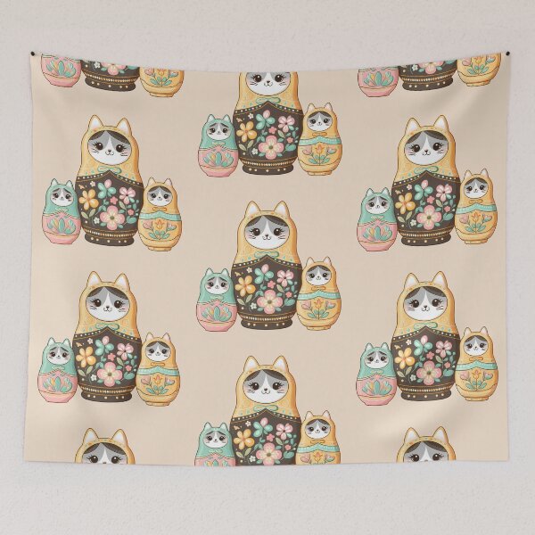 Item preview, Catryoshka - Cat Matryoshka/ Russian Dolls designed and sold by Vkinsify.