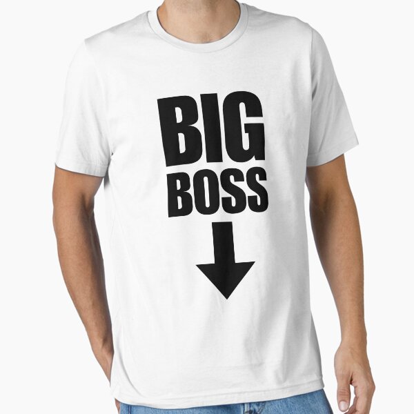 Vista previa del artículo con la obra «Gran Jefe Con La Flecha Apuntando Hacia Abajo. Camisa tonta. juego de palabras divertido», diseñado y vendido por SillyMerchant.