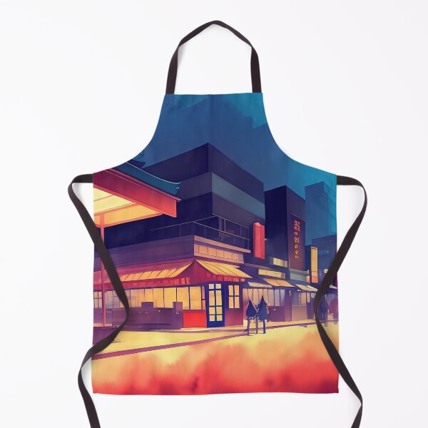 Item preview,  Vibrant cityscape, illuminated buildings, silhouetted people, evening ambiance. designed and sold by ArtComixHaven.